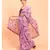 Suta Women Lavender & Purple Polka Dots Printed Pure Cotton Saree