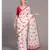 Suta Women White & Red Polka Dots Printed Pure Cotton Saree