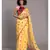 Suta Yellow  & Pink Polka Dots Printed Pure Cotton Saree