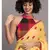 Suta Yellow  & Pink Polka Dots Printed Pure Cotton Saree