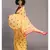 Suta Yellow  & Pink Polka Dots Printed Pure Cotton Saree