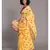 Suta Yellow  & Pink Polka Dots Printed Pure Cotton Saree