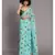 Suta Blue & Brown Polka Dots Printed Pure Cotton Saree