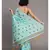 Suta Blue & Brown Polka Dots Printed Pure Cotton Saree