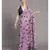 Suta Lavender & Black Polka Dots Printed Pure Cotton Saree