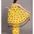 Suta Women Yellow  & Black Polka Dots Printed Pure Cotton Saree
