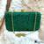 Divashin Chicken Kari Embroidery Box Clutch For Women