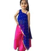 Long and Short  kaftan set Blue Rani