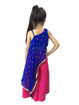 Long and Short  kaftan set Blue Rani 2