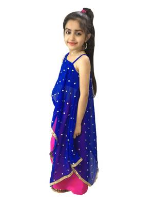 Long and Short  kaftan set Blue Rani 3