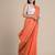 Orange Hand Woven Pure Cotton Saree Without Blouse