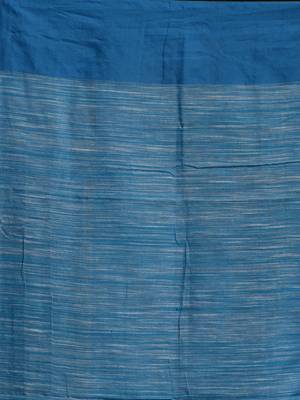 White hand woven pure cotton saree with blouse 5