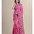 PINK Pure Cotton katha stitch art Silk Hand Woven Tant Jamdani  Handloom   Saree