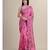 PINK Pure Cotton katha stitch art Silk Hand Woven Tant Jamdani  Handloom   Saree