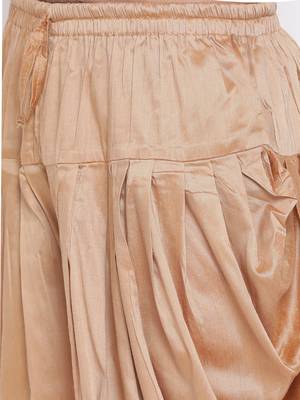 White Plain Silk Blend Dhoti-Kurta 5