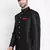 Black plain silk blend jodhpuri-sherwani