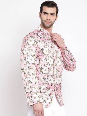 Men'S Pink Silk Blend Jodhpuri 2
