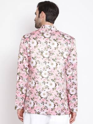Men'S Pink Silk Blend Jodhpuri 4