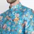 Turquoise plain silk blend jodhpuri-sherwani