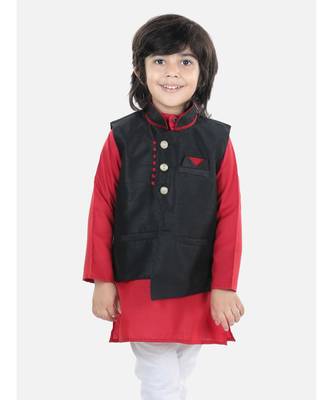 Boys Party Waistcoat Jacket for Boys- Black 1