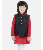Boys Party Waistcoat Jacket for Boys- Black