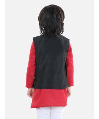 Boys Party Waistcoat Jacket for Boys- Black 2