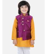 Boys Party Waistcoat Jacket for Boys- Purple