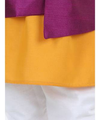 Boys Party Waistcoat Jacket for Boys- Purple 3