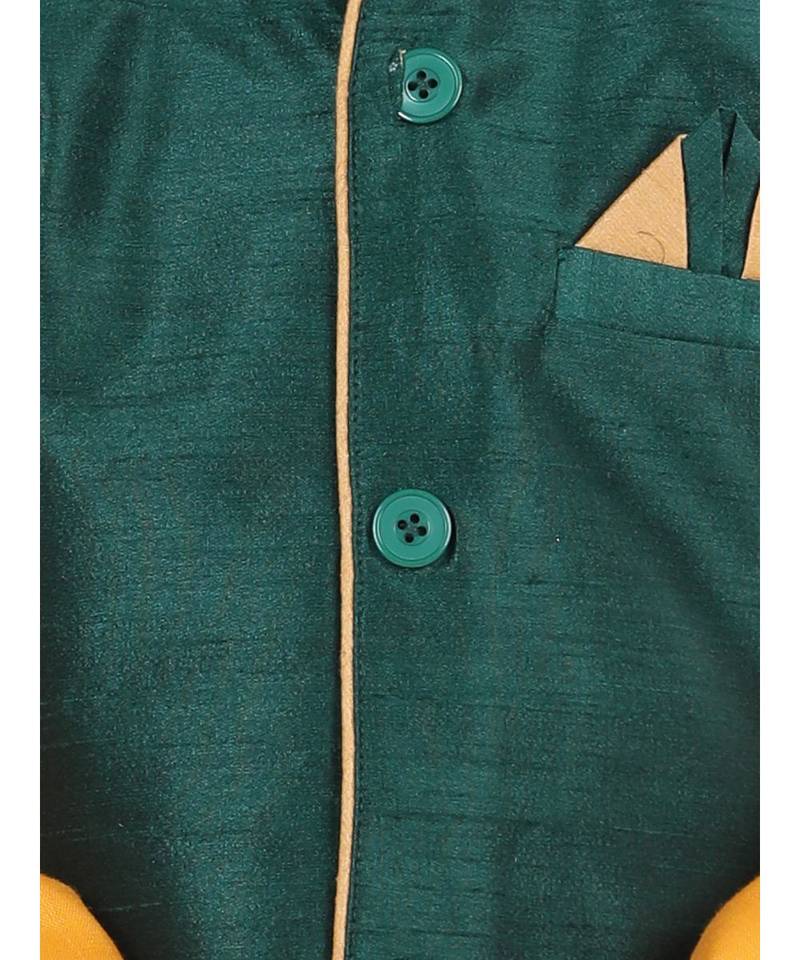 Boys Party Waistcoat Jacket for Boys- Green