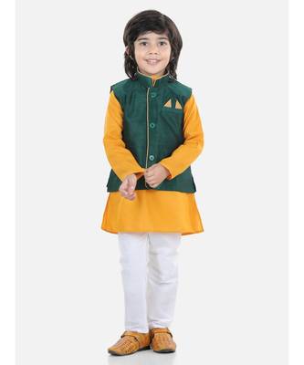 Boys Party Waistcoat Jacket for Boys- Green 1