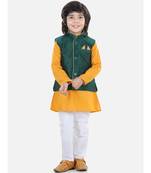 Boys Party Waistcoat Jacket for Boys- Green