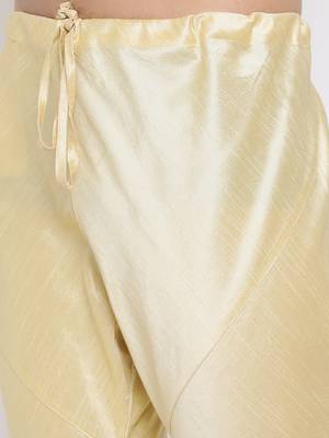 Pink And Gold Silk Blend Sherwani Set 5