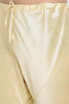 Pink And Gold Silk Blend Sherwani Set