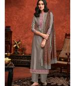 Grey Viscose Party Wear Salwar Kameez
