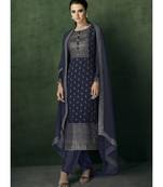 Navy Blue Georgette Party Wear Salwar Kameez