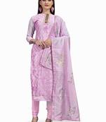 Pink sequins chanderi salwar