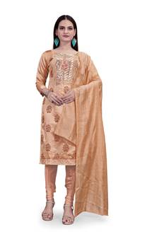 Multicolor sequins chanderi salwar