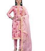 Pink sequins chanderi salwar