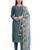 Navy-blue embroidered chanderi salwar