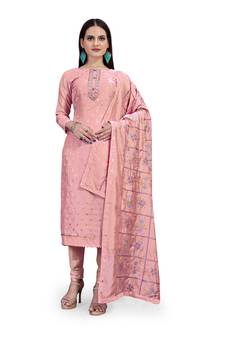 Pink woven  salwar