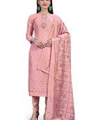 Pink woven salwar