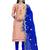 Peach embroidered chanderi salwar