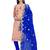 Peach embroidered chanderi salwar