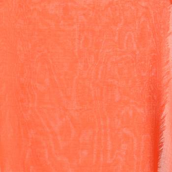 Orange hand woven bengal handloom saree with blouse 5