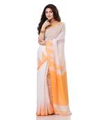 Multicolor hand woven bengal handloom saree with blouse