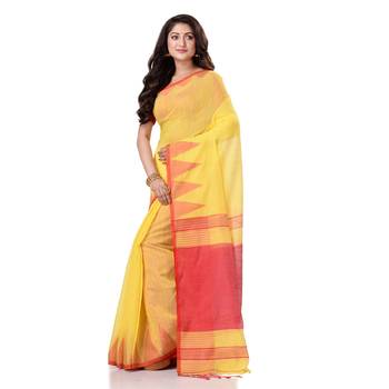 Multicolor hand woven bengal handloom saree with blouse 2
