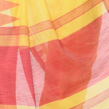 Multicolor hand woven bengal handloom saree with blouse 4