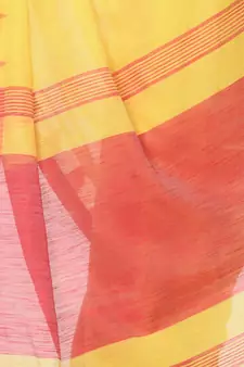 Multicolor hand woven bengal handloom saree with blouse
