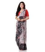 Multicolor Hand Woven Bengal Handloom Saree Without Blouse