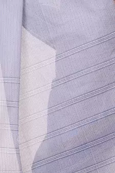 Blue Hand Woven Bengal Handloom Saree Without Blouse